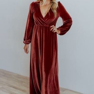Baltic Born Sadie Berry Velvet Dress